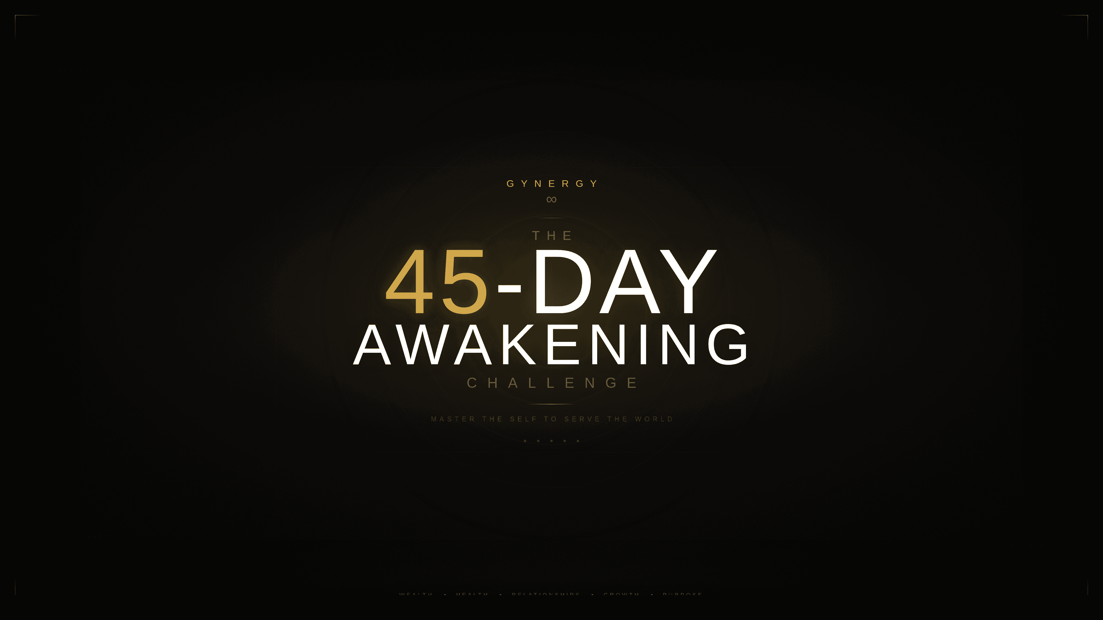 The 45 Day Awakening program visual with sunrise over mountain landscape
